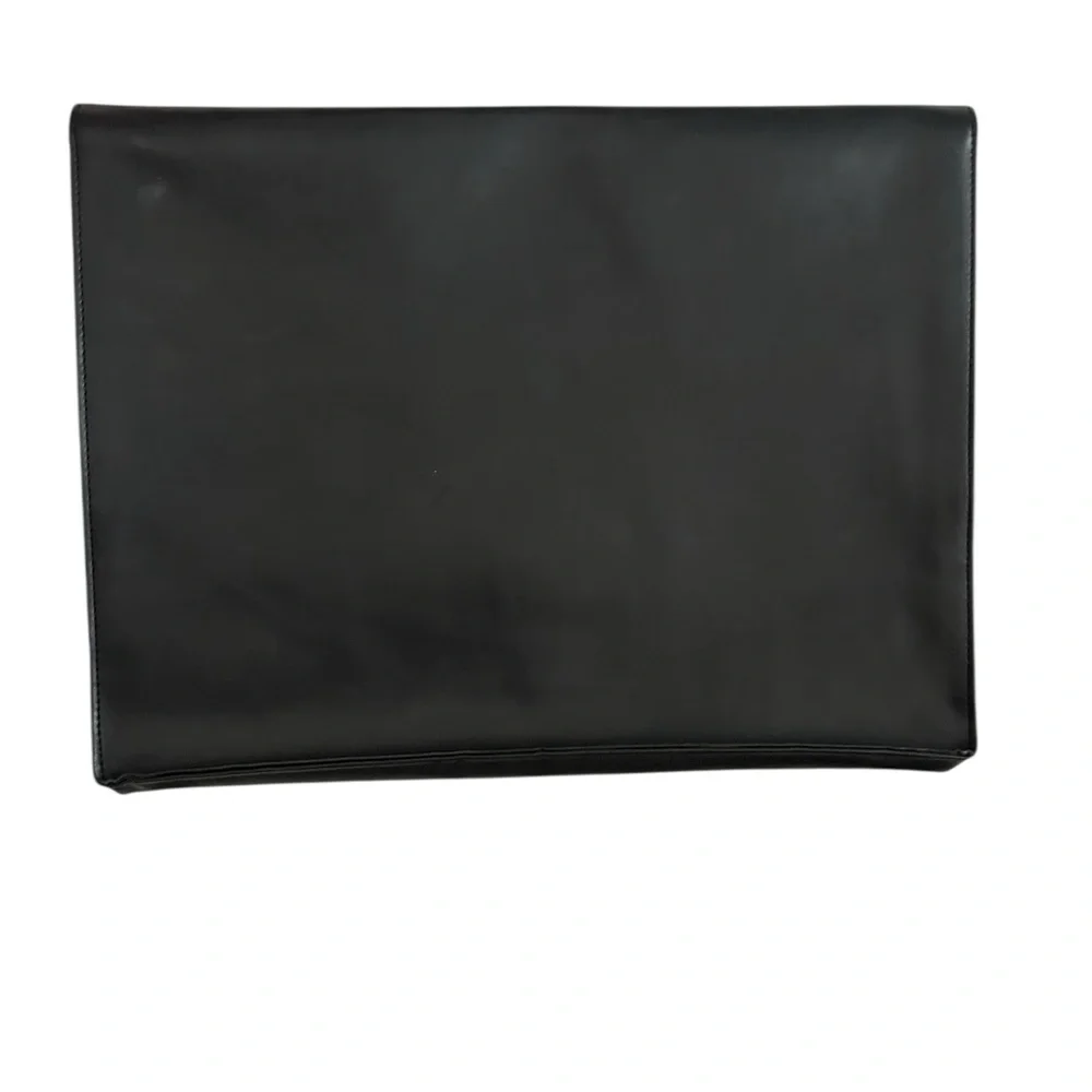 Elegant Black vintage Leather case/Bag computer or files or purse